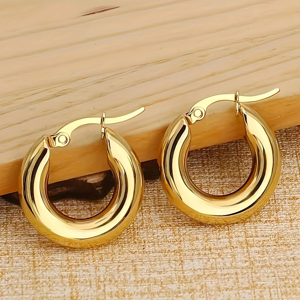 Classic Gold Hoops