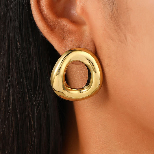 Organic Gold Hoops