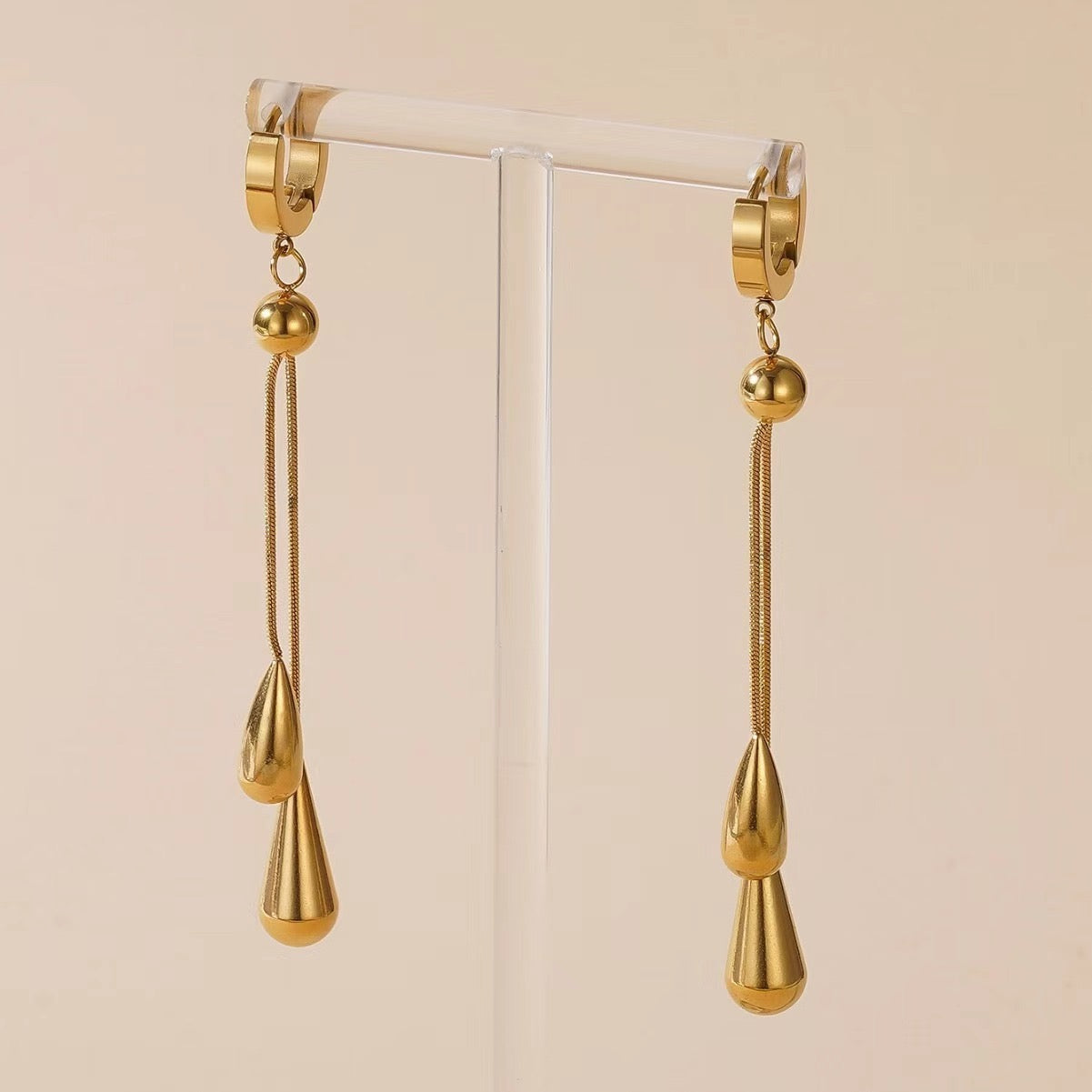 Golden Drop Earrings